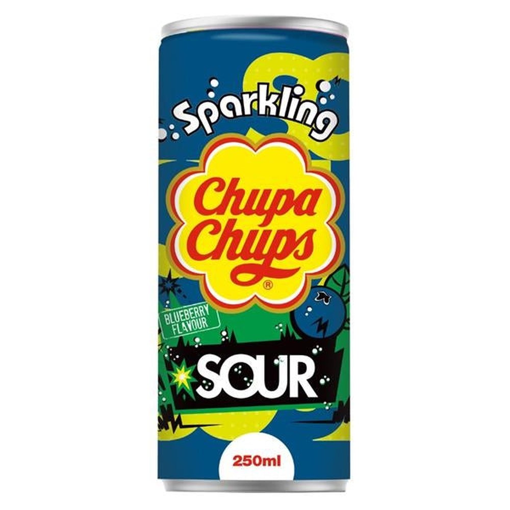 Chupa Chups Sparkling Sour Blueberry