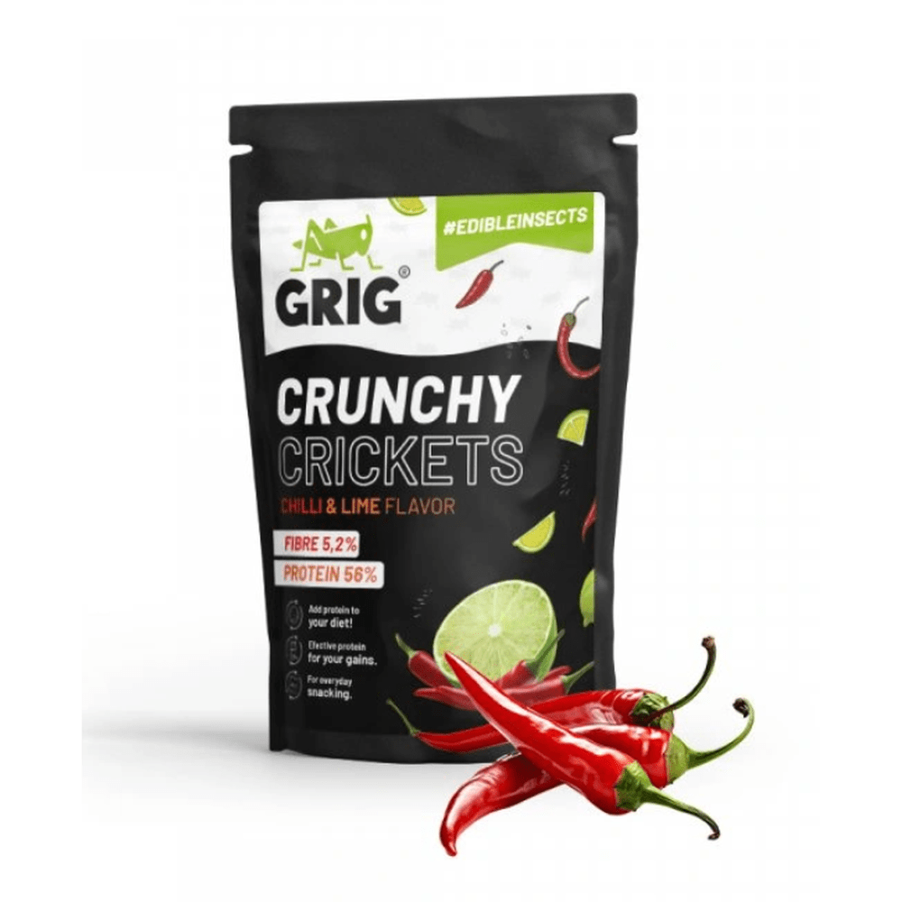 Grig Crunchy Crickets Chilli & Lime - My American Shop