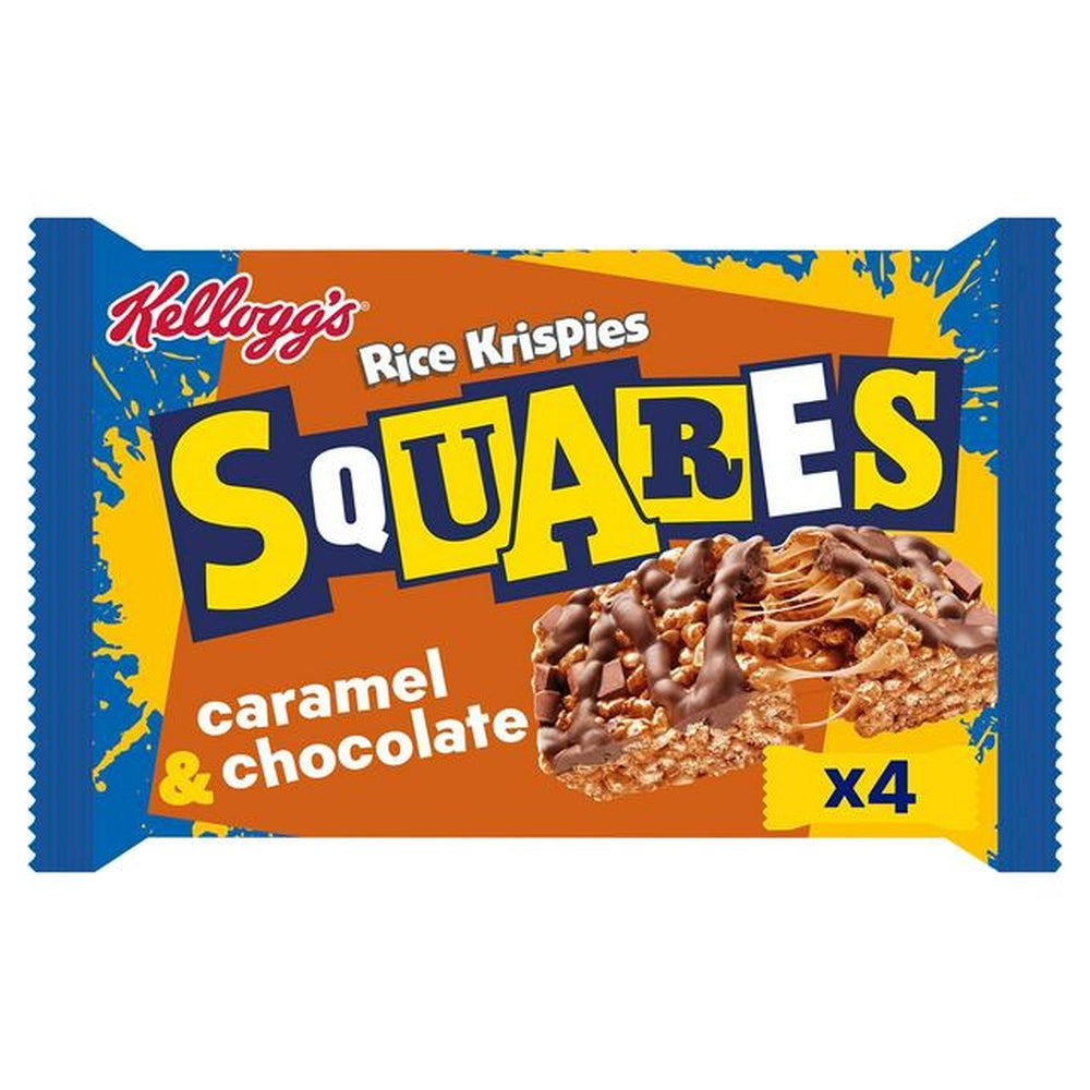 Kellogg's Rice Krispies Squares Caramel and Chocolate - My American Shop