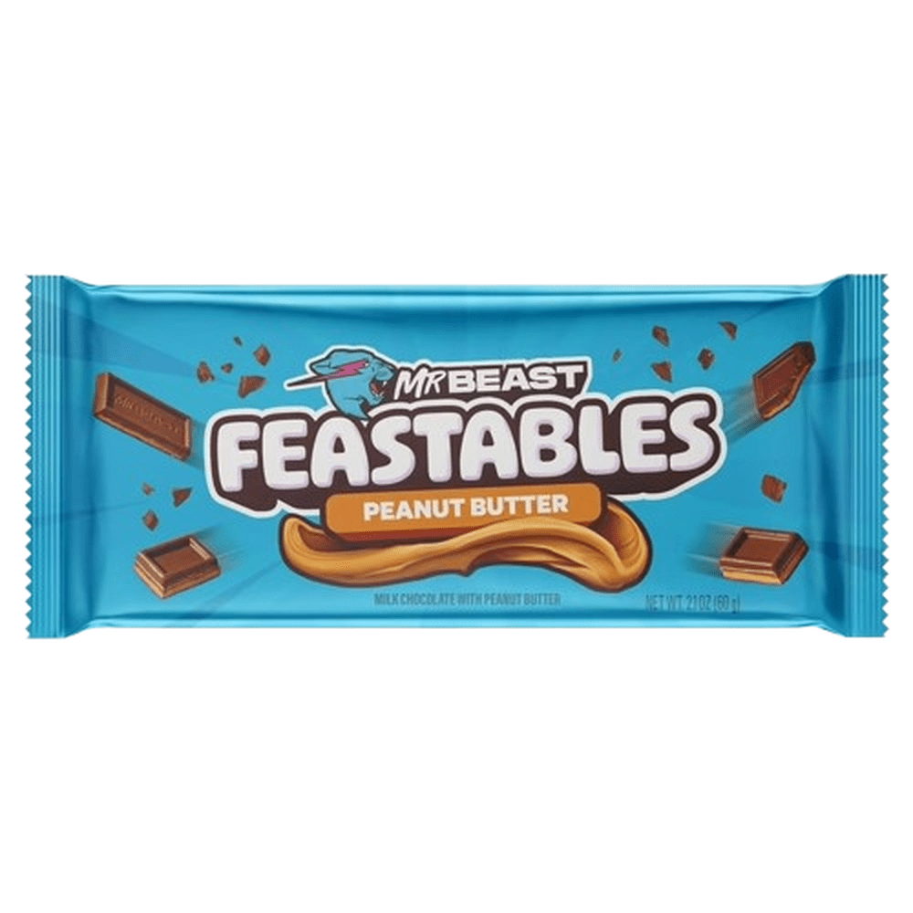 Mr Beast Feastables Chocolate Peanut Butter - My American Shop