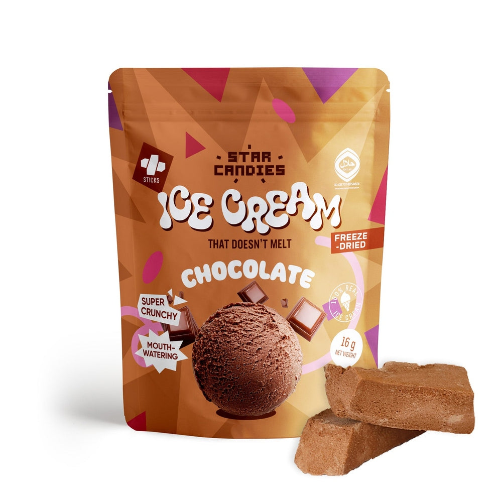 Star Candies Freeze-Dried Ice Cream Chocolat Small